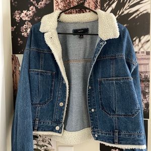 Sherpa Lined Denim jacket